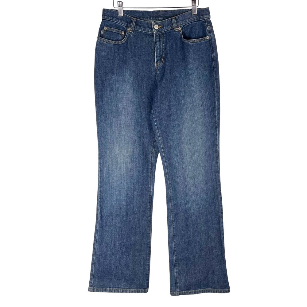 Lauren Jeans Co Ralph Lauren Womens Bootcut Denim Jeans Size 6 Blue Cotton Blend